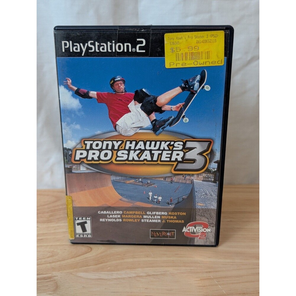 TONY HAWK'S Pro Skater 3 Sony PlayStation 2 , 2002 Complete & Tested CIB